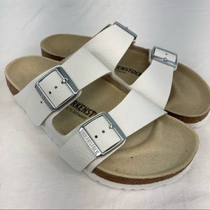 Birkenstock Arizona Sandals in White Size EU 38 US 7 LNWOB